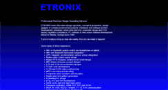 Desktop Screenshot of etronix.com