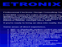 Tablet Screenshot of etronix.com